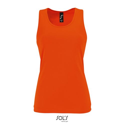 naranja neón CAMISETA DE TIRANTES DEPORTIVA PARA MUJER SOL'S SPORTY TT WOMEN