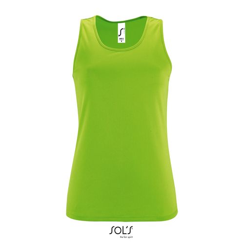 verde fluo CAMISETA DE TIRANTES DEPORTIVA PARA MUJER SOL'S SPORTY TT WOMEN