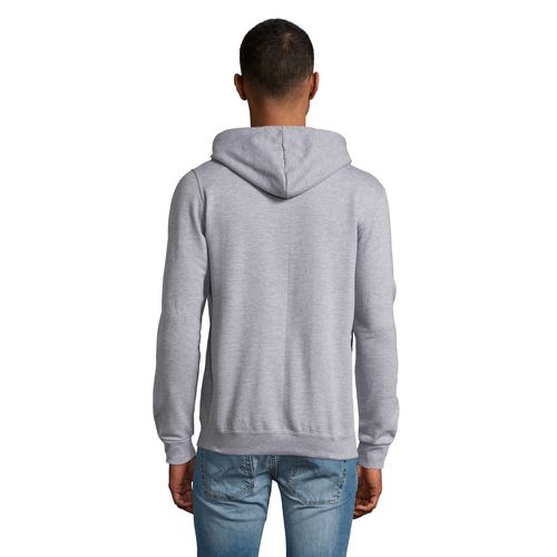 gris chiné SUDADERA CON CREMALLERA UNISEX SOL'S STONE