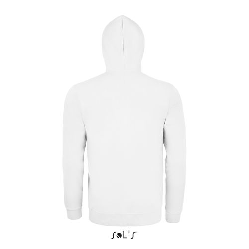 white SUDADERA CON CREMALLERA UNISEX SOL'S STONE