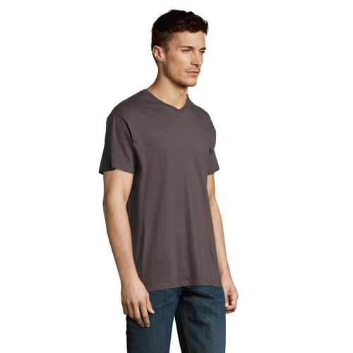 gris oscuro CAMISETA HOMBRE CUELLO PICO SOL'S VICTORY