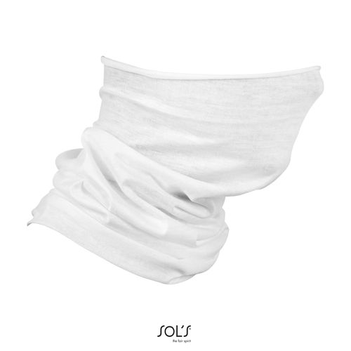 white BRAGA DE CUELLO MULTIFUNCIÓN SOL'S BOLT