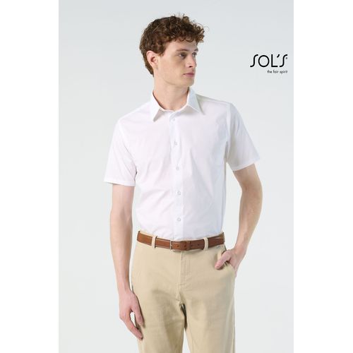 CHEMISE HOMME STRETCH MANCHES COURTES SOL'S BROADWAY