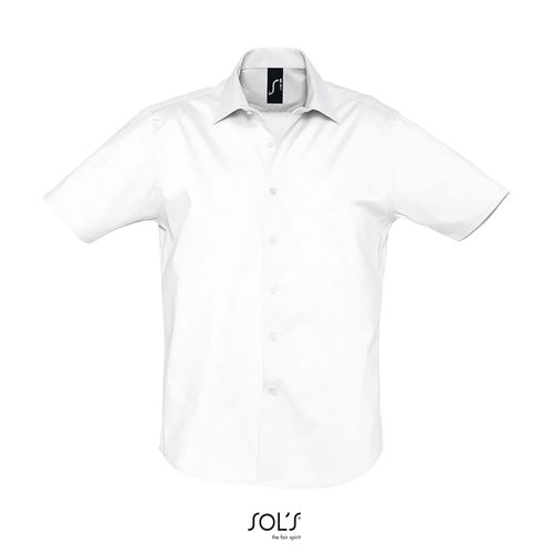 CHEMISE HOMME STRETCH MANCHES COURTES SOL'S BROADWAY