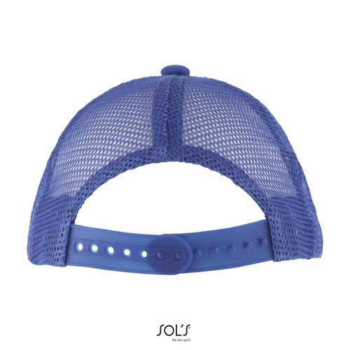 blanco/azulón GORRA DE MALLA DE 5 PANELES PARA NIÑOS SOL'S BUBBLE KIDS