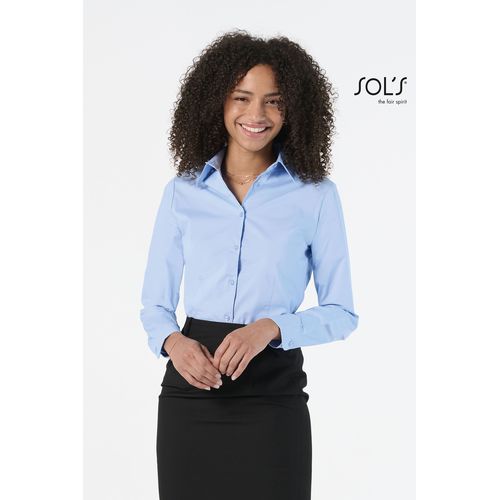 CHEMISE FEMME STRETCH MANCHES LONGUES SOL'S EDEN - 2