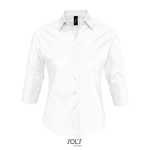 CHEMISE FEMME STRETCH MANCHES 3/4 SOL'S EFFECT