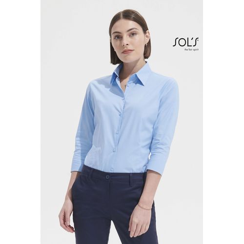CHEMISE FEMME STRETCH MANCHES 3/4 SOL'S EFFECT - 2