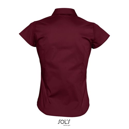 burdeos medio CAMISA STRECH MANGA CORTA PARA MUJER SOL'S EXCESS