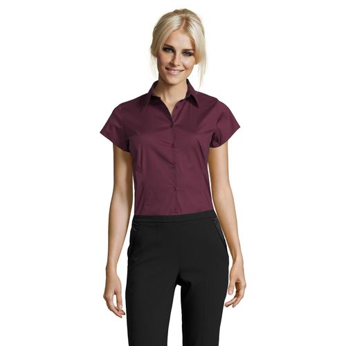 CHEMISE FEMME STRETCH MANCHES COURTES SOL'S EXCESS