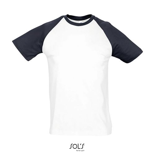 TEE-SHIRT HOMME BICOLORE MANCHES RAGLAN SOL'S FUNKY