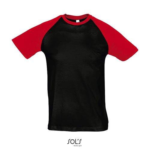 TEE-SHIRT HOMME BICOLORE MANCHES RAGLAN SOL'S FUNKY