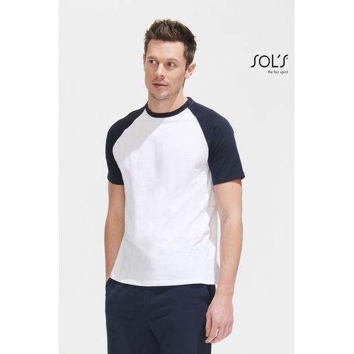 TEE-SHIRT HOMME BICOLORE MANCHES RAGLAN SOL'S FUNKY - 2