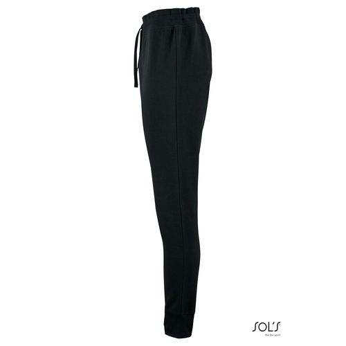 black PANTALONES DE JOGGING CON CORTE AJUSTADO PARA MUJER SOL'S JAKE WOMEN
