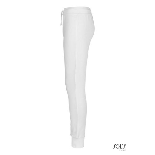 white PANTALONES DE JOGGING CON CORTE AJUSTADO PARA MUJER SOL'S JAKE WOMEN