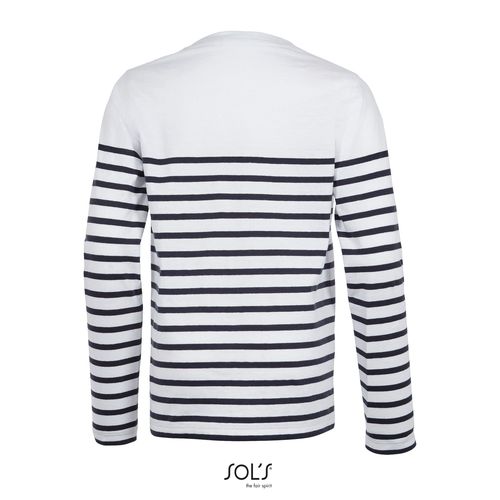 blanco/azul marino CAMISETA RAYADA DE MANGA LARGA PARA NIÑO SOL'S MATELOT LSL KIDS
