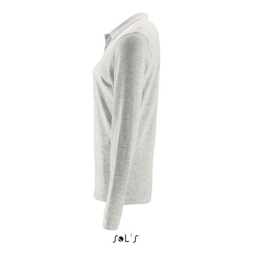 blanco chiné POLO PIQUÉ DE MANGA LARGA PARA MUJER SOL'S PERFECT LSL WOMEN