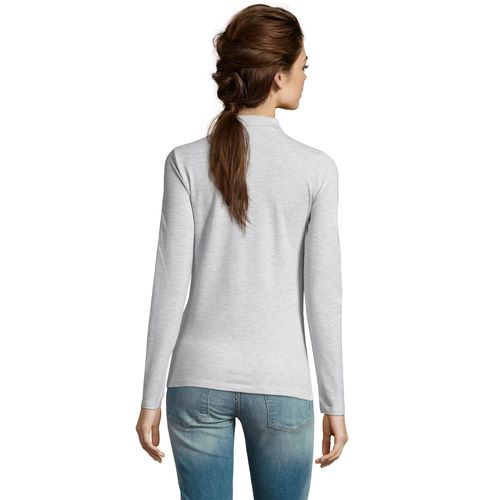 blanco chiné POLO PIQUÉ DE MANGA LARGA PARA MUJER SOL'S PERFECT LSL WOMEN