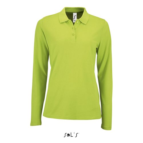 verde manzana POLO PIQUÉ DE MANGA LARGA PARA MUJER SOL'S PERFECT LSL WOMEN