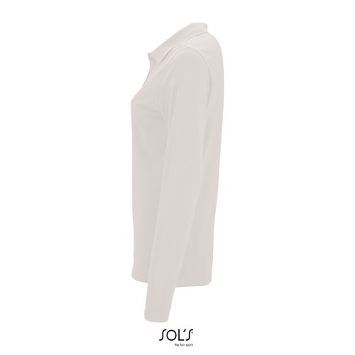 white POLO PIQUÉ DE MANGA LARGA PARA MUJER SOL'S PERFECT LSL WOMEN