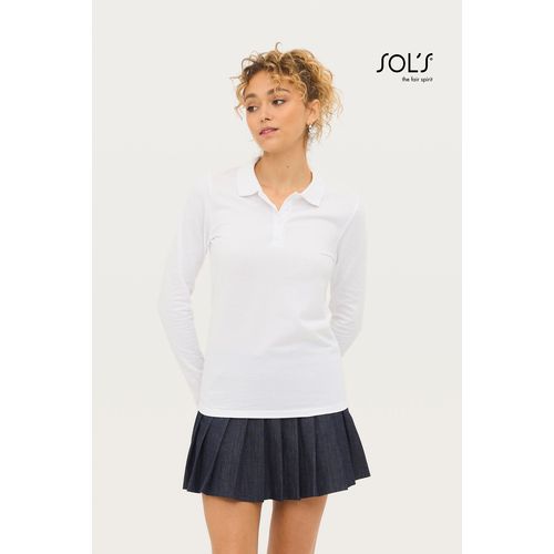 POLO PIQUÉ MANCHES LONGUES FEMME SOL'S PERFECT LSL WOMEN