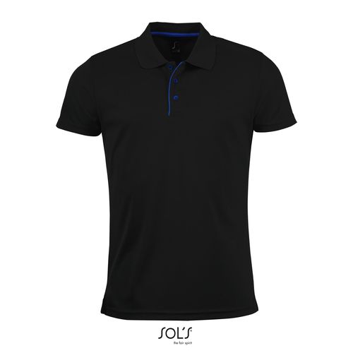black POLO DE DEPORTE PARA HOMBRE SOL'S PERFORMER MEN