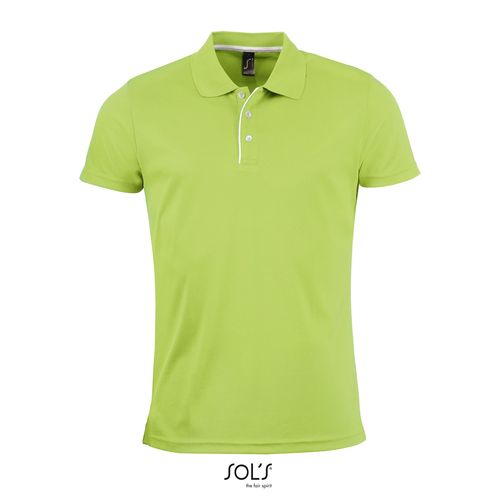 verde manzana POLO DE DEPORTE PARA HOMBRE SOL'S PERFORMER MEN