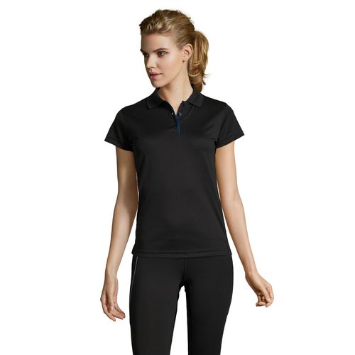 black POLO DE DEPORTE PARA MUJER SOL'S PERFORMER WOMEN