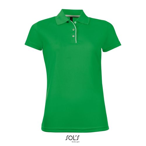 verde prado POLO DE DEPORTE PARA MUJER SOL'S PERFORMER WOMEN