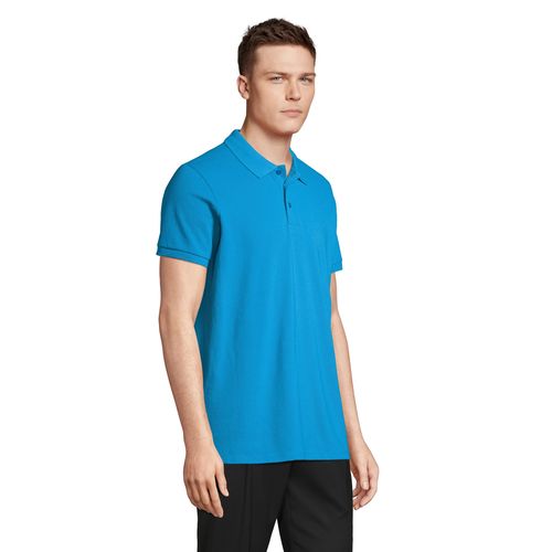 azul aqua POLO DE POLIALGODÓN PARA HOMBRE SOL'S PRIME MEN