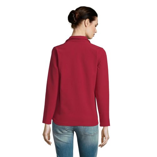 rojo pimiento SOFTSHELL CON CREMALLERA PARA MUJER SOL'S RACE WOMEN