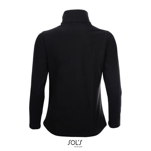 black SOFTSHELL CON CREMALLERA PARA MUJER SOL'S RACE WOMEN