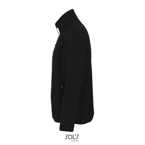 black CHAQUETA SOFTSHELL CON CREMALLERA PARA HOMBRE SOL'S RADIAN MEN