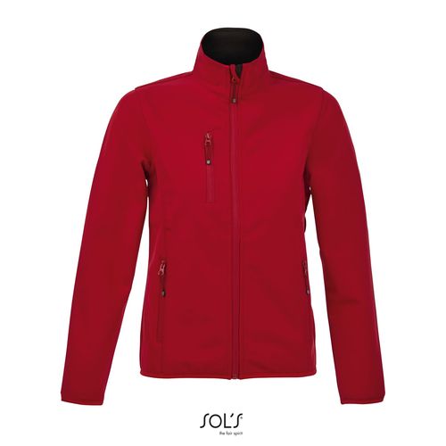 rojo pimiento SOFTSHELL CON CREMALLERA PARA MUJER SOL'S RADIAN WOMEN