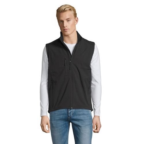 black CHALECO SOFTSHELL PARA HOMBRE SOL'S RALLYE MEN