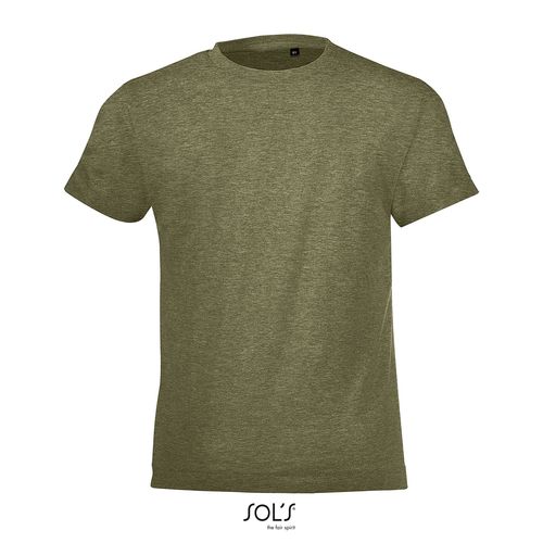 kaki chiné CAMISETA NIÑOS CUELLO REDONDO SOL'S REGENT FIT KIDS