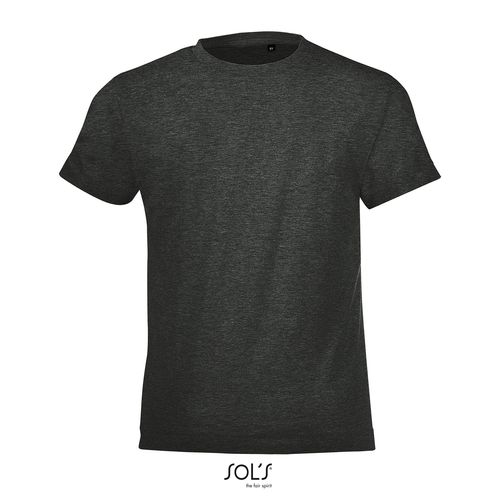 antracita chiné CAMISETA NIÑOS CUELLO REDONDO SOL'S REGENT FIT KIDS