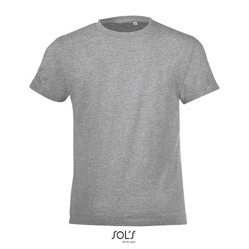 gris chiné CAMISETA NIÑOS CUELLO REDONDO SOL'S REGENT FIT KIDS