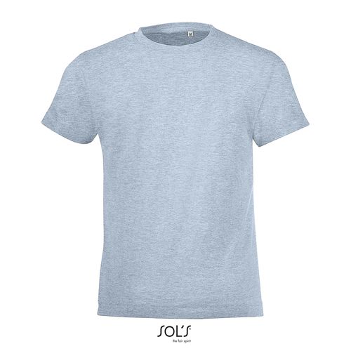 azul cielo moteado CAMISETA NIÑOS CUELLO REDONDO SOL'S REGENT FIT KIDS