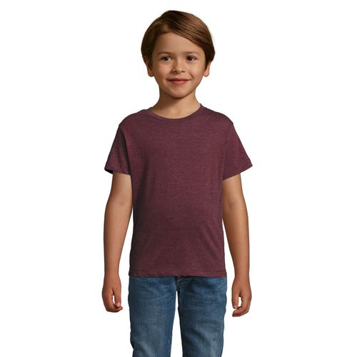 moteado oscuro borgoña CAMISETA NIÑOS CUELLO REDONDO SOL'S REGENT FIT KIDS