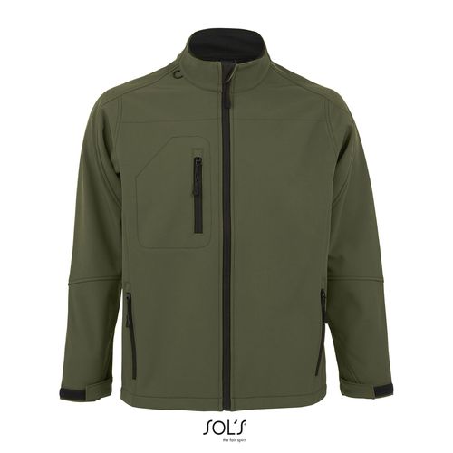 ejército verde SOFTSHELL CON CREMALLERA PARA HOMBRE SOL'S RELAX