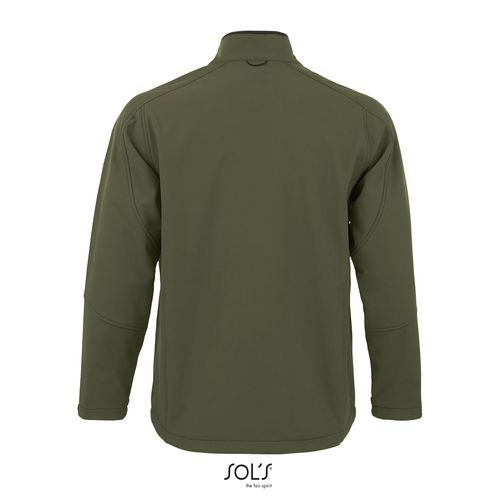ejército verde SOFTSHELL CON CREMALLERA PARA HOMBRE SOL'S RELAX
