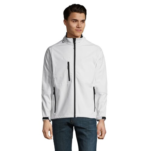 white SOFTSHELL CON CREMALLERA PARA HOMBRE SOL'S RELAX