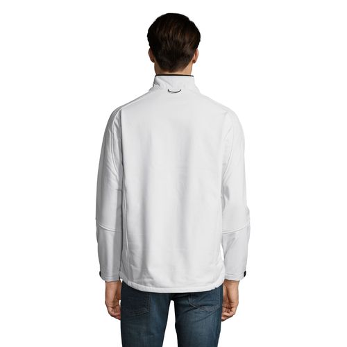 white SOFTSHELL CON CREMALLERA PARA HOMBRE SOL'S RELAX