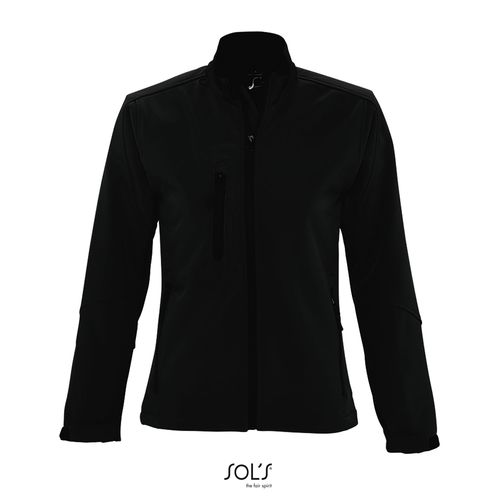 black SOFTSHELL CON CREMALLERA PARA MUJER SOL'S ROXY