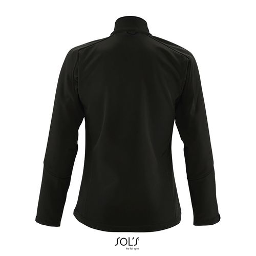 black SOFTSHELL CON CREMALLERA PARA MUJER SOL'S ROXY