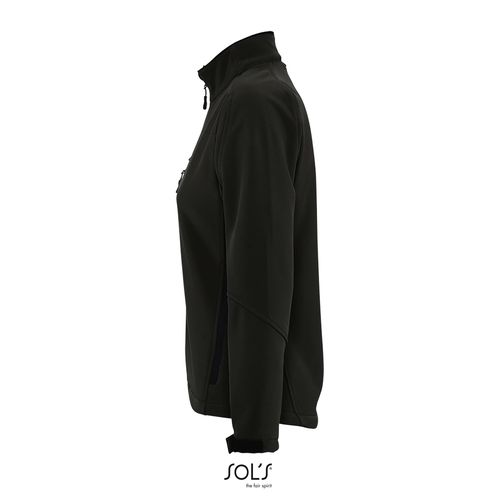 black SOFTSHELL CON CREMALLERA PARA MUJER SOL'S ROXY