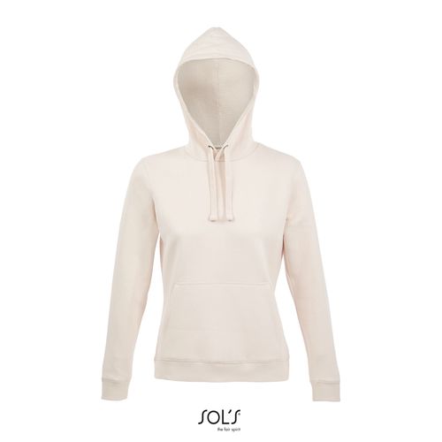 rosa cremoso SUDADERA CON CAPUCHA DE MUJER SOL'S SPENCER WOMEN