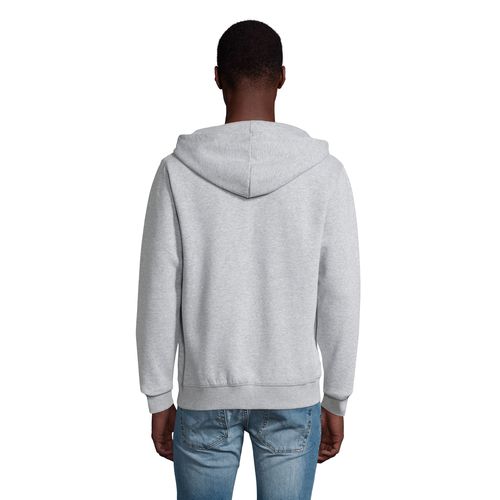 gris chiné SUDADERA CON CREMALLERA Y CAPUCHA PARA HOMBRE SOL'S SPIKE MEN