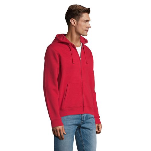 red SUDADERA CON CREMALLERA Y CAPUCHA PARA HOMBRE SOL'S SPIKE MEN